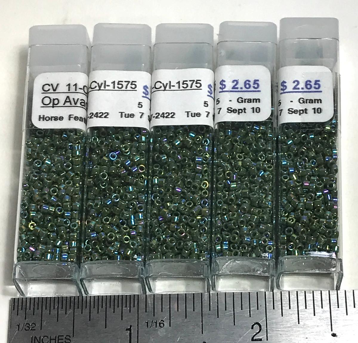 Lot of OP Avocado AB Beads