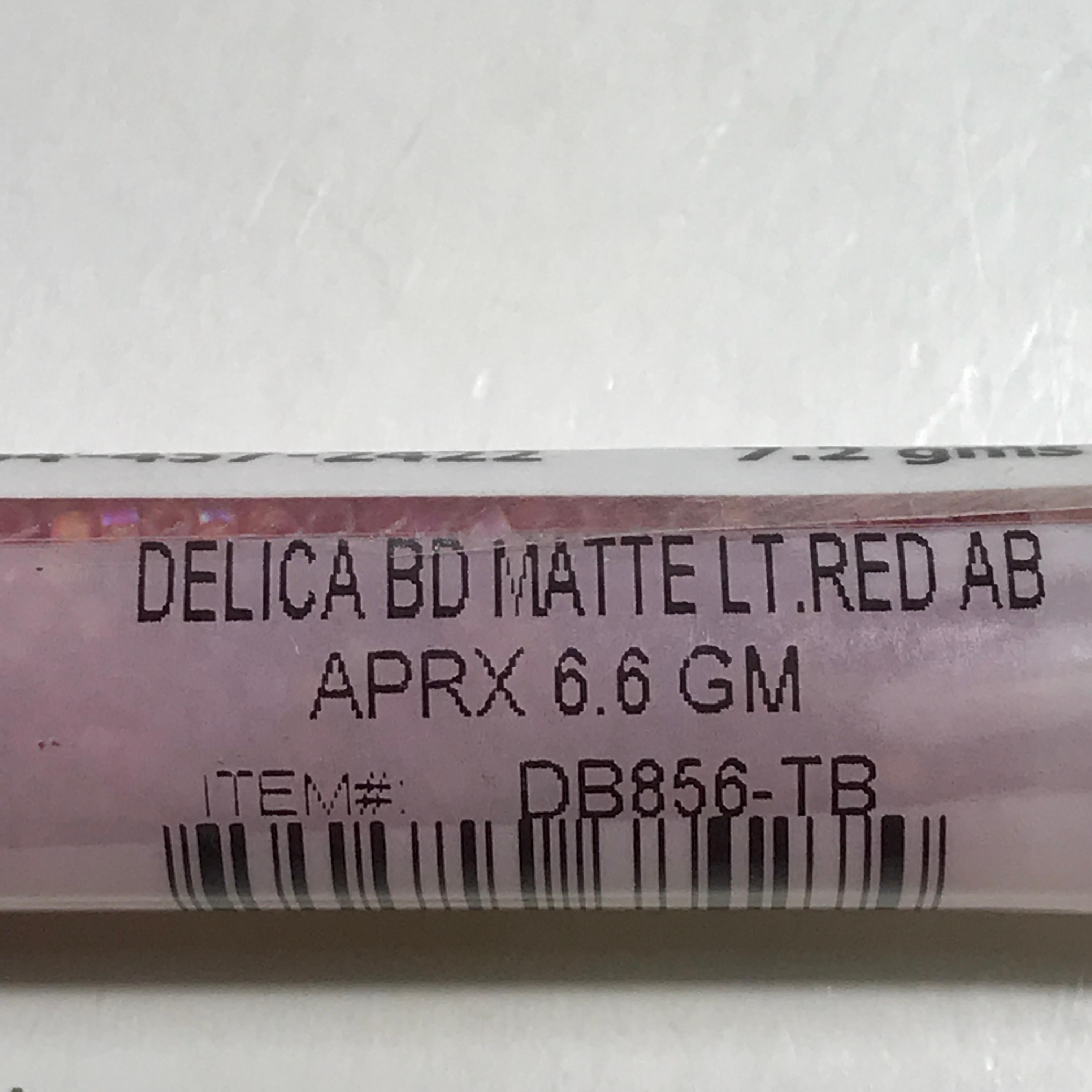 Lot of White Lnd Flame Red AB: Matte LT Red AB Beads