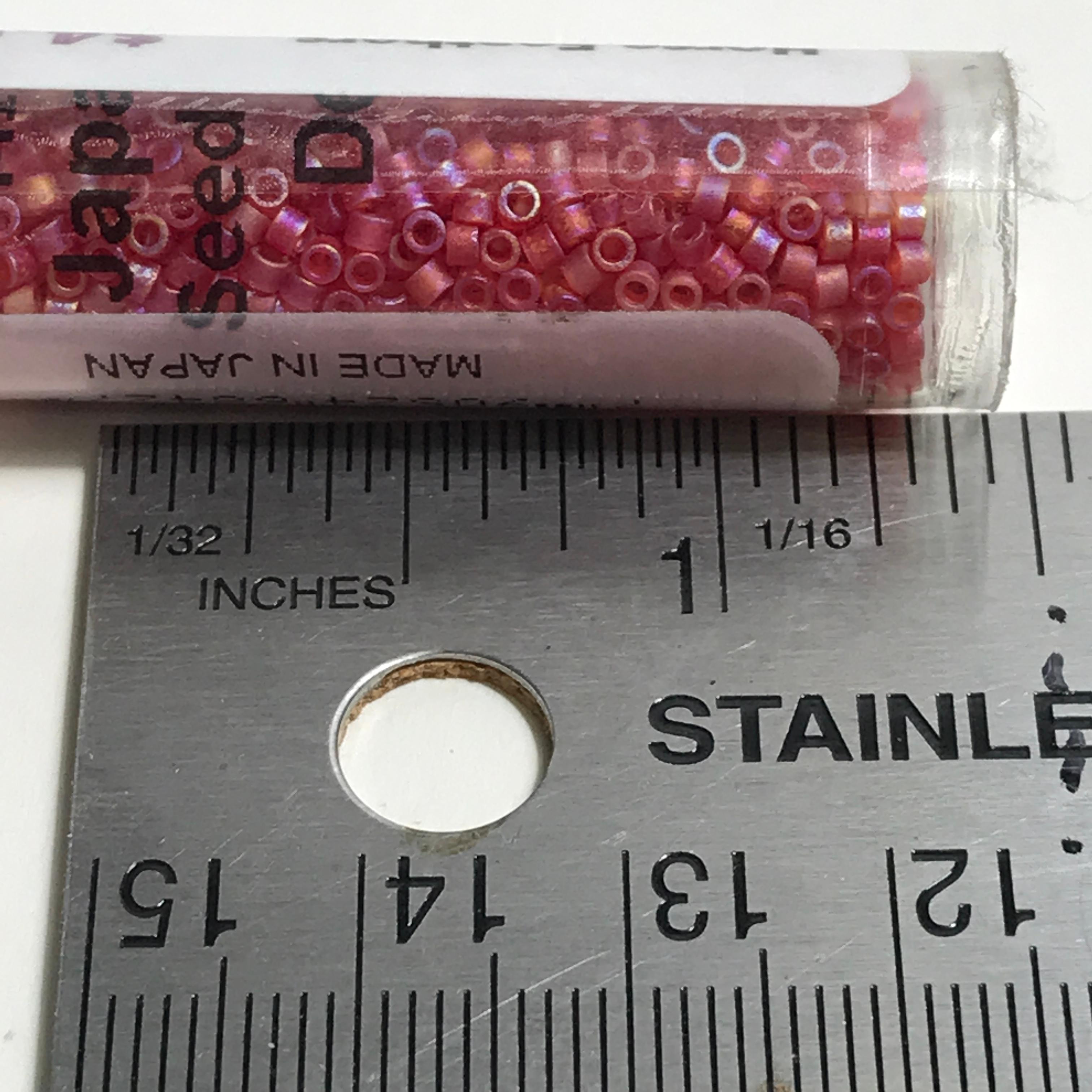 Lot of White Lnd Flame Red AB: Matte LT Red AB Beads