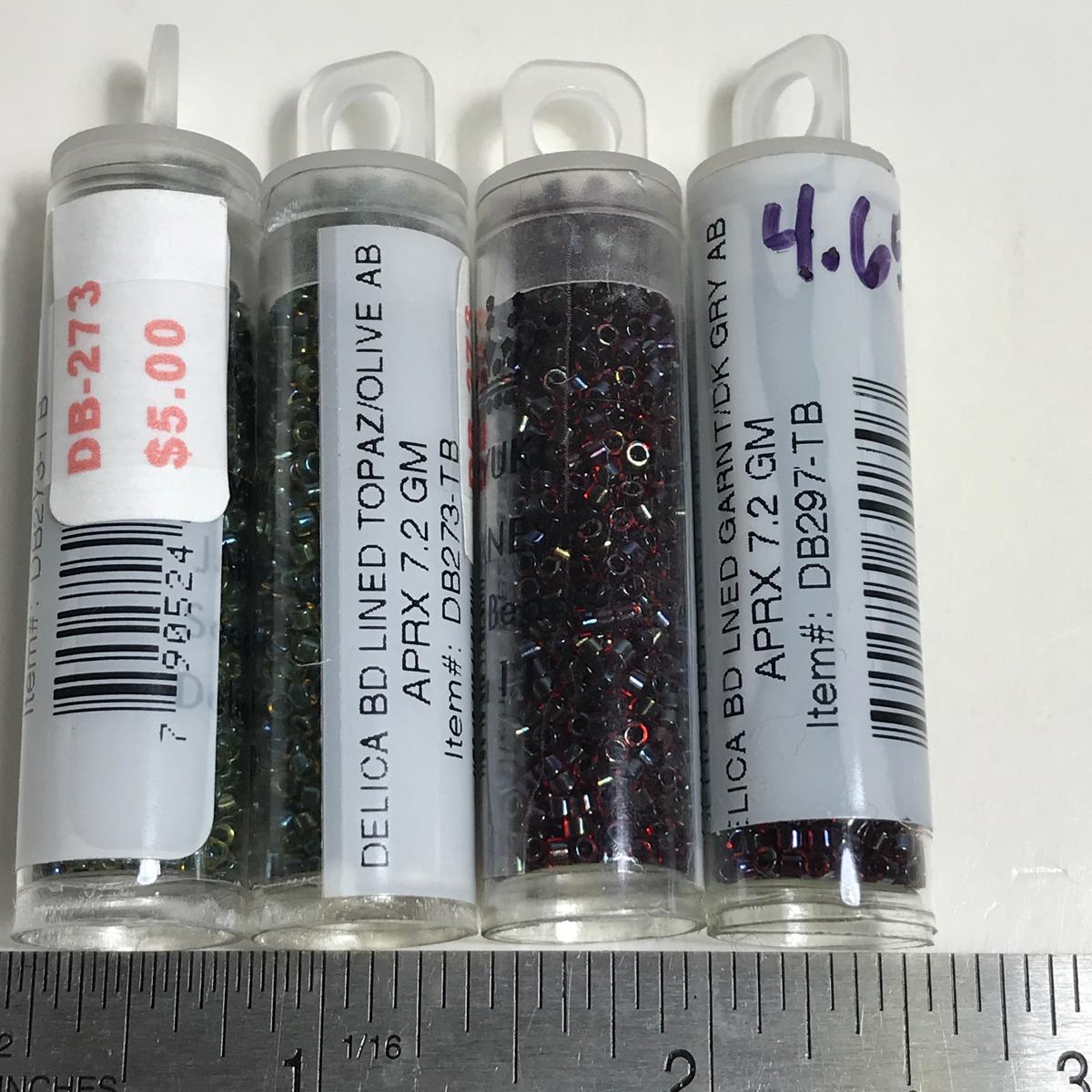 Lot of Topaz/Olive AB:Garnt/Dark Gray AB Beads