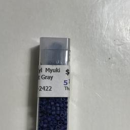 Lot of Denim DK Matte Met Gray Beads