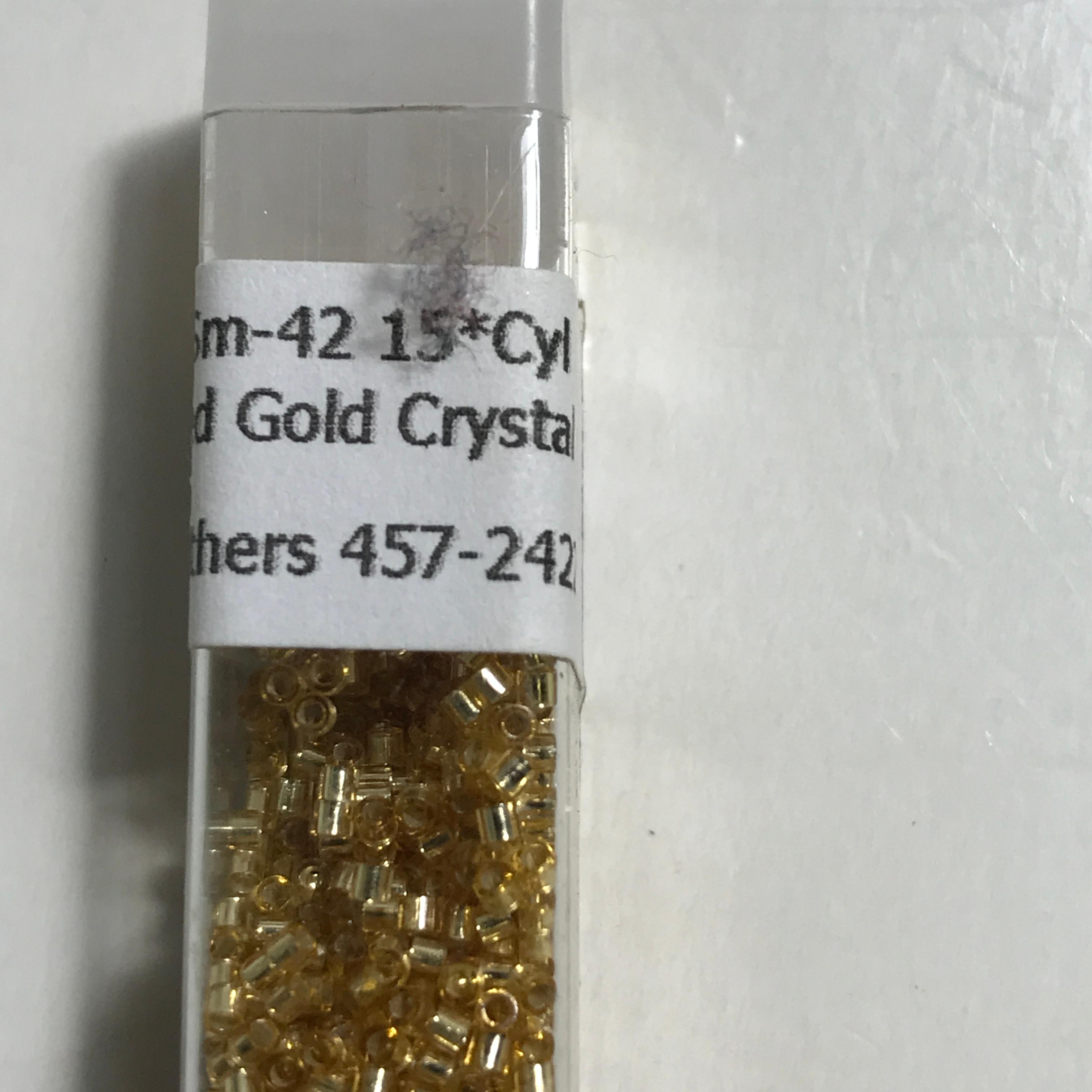 Lot of Silver Lined Gold Crystal: Matte OP LT Terracotta Luster: Matte Copper: DBM-42 Beads