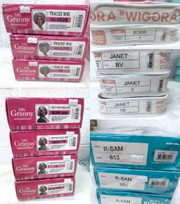 Lot of 15 Various Wigs