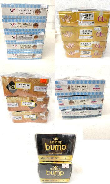 Lot of 20 Various Wigs