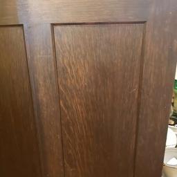 Antique 4 Drawer Wooden Filing Cabinet