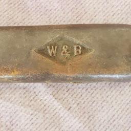 Antique W&B Railroad Special Wrench