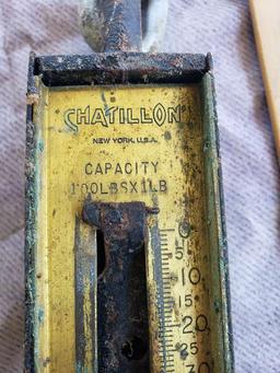 Vintage Chatillon Scale, 100 Lbs Capacity