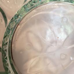 Longaberger Aqua Glass Deviled Egg Serving Plate