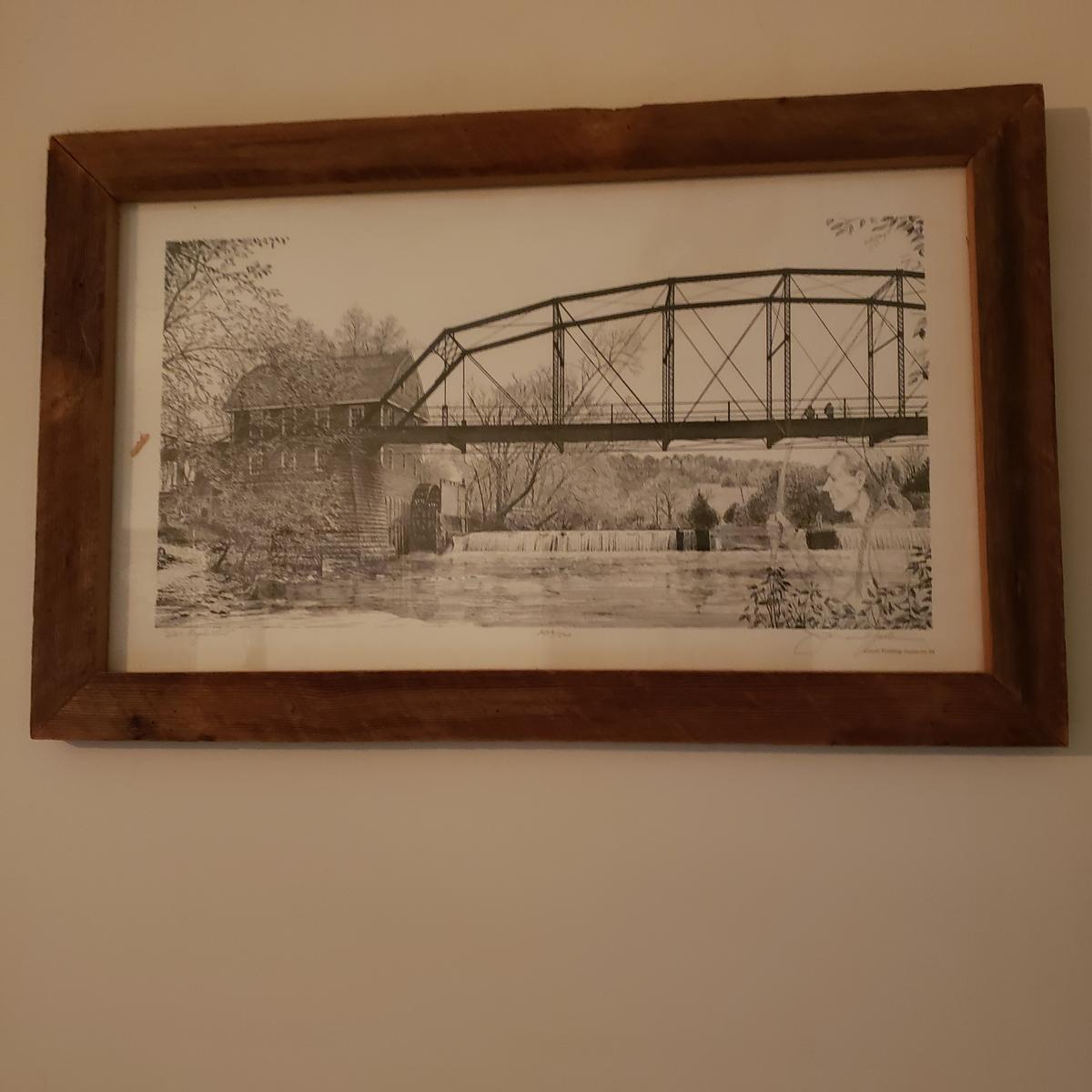 ”War Eagle Mill” Pencil Signed and Numbered Lithograph