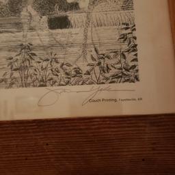 ”War Eagle Mill” Pencil Signed and Numbered Lithograph