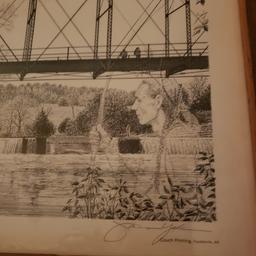 ”War Eagle Mill” Pencil Signed and Numbered Lithograph