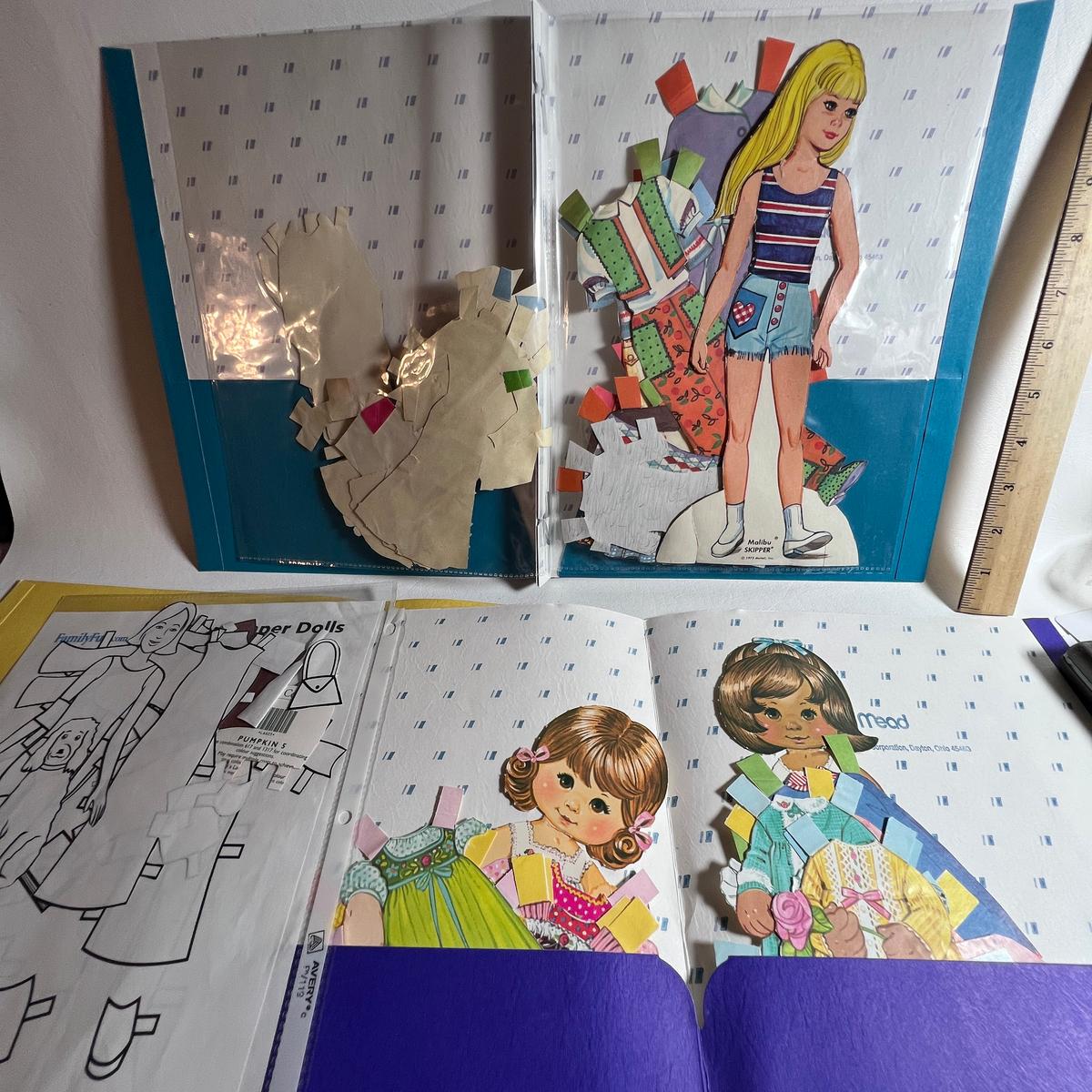 Lot of 1970's Paper Dolls
