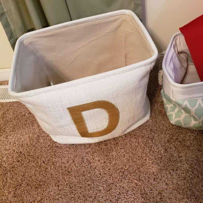 Lot of 3 Fabric Baskets/Totes