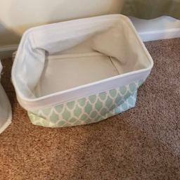 Lot of 3 Fabric Baskets/Totes