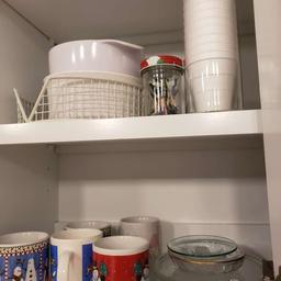 Cabinet Lot of Assorted Kitchenware