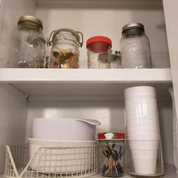 Cabinet Lot of Assorted Kitchenware