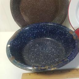 Lot of Vintage Enamelware