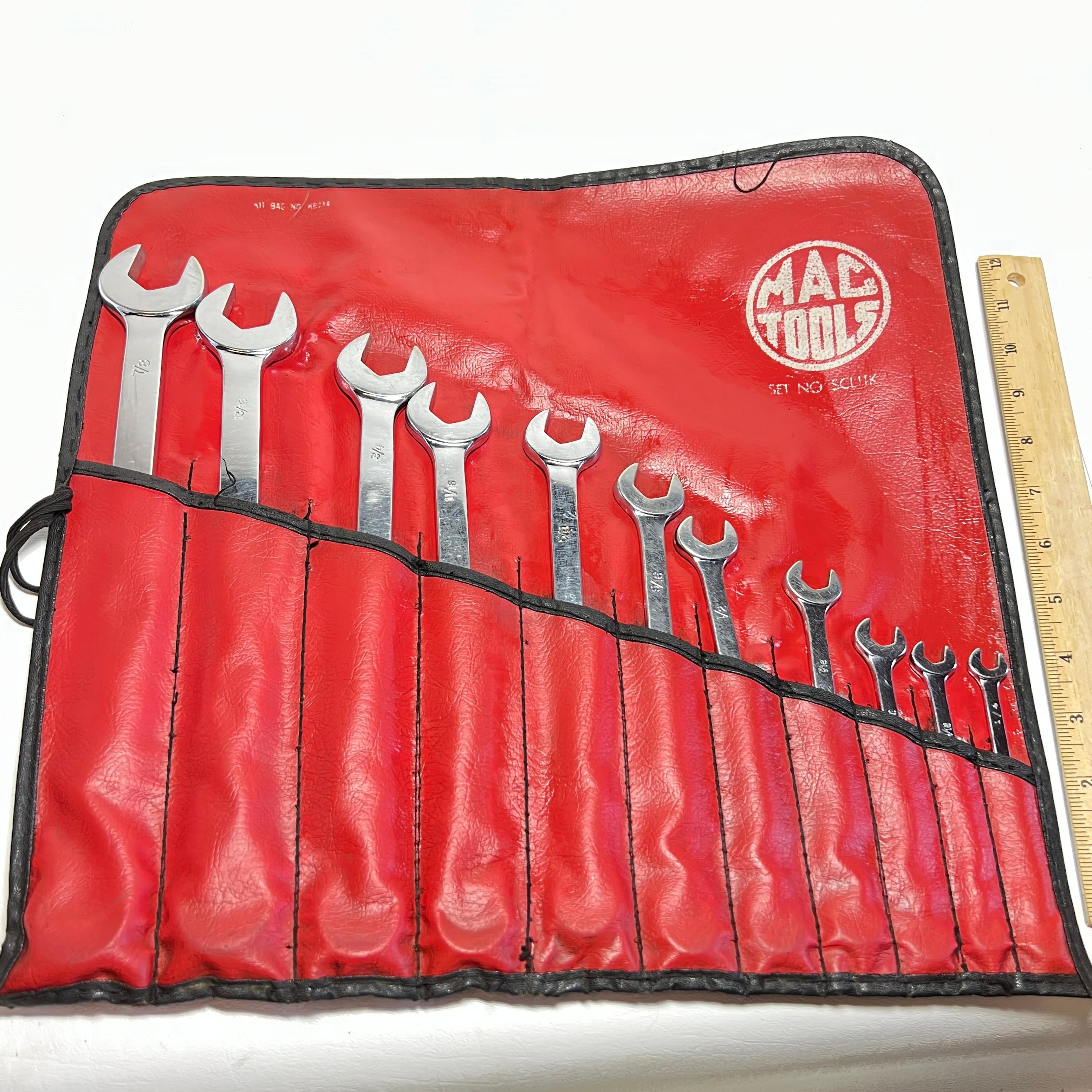 MAC Tools 11 Piece SAE Long Knuckle Saver Combination Wrench Set