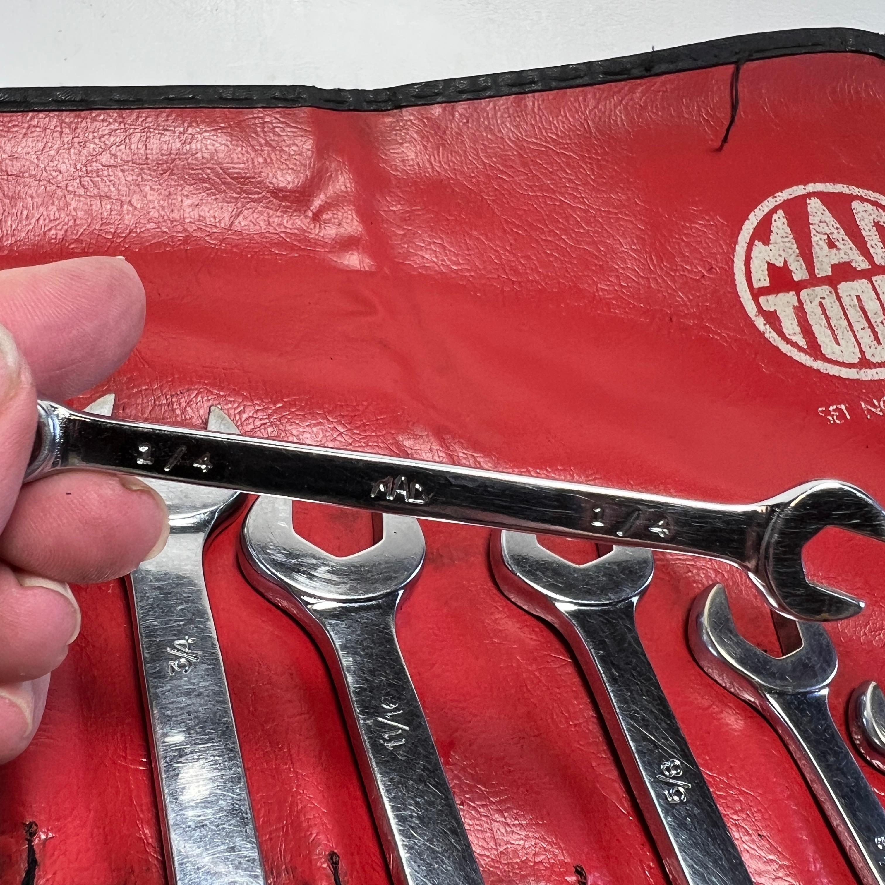 MAC Tools 11 Piece SAE Long Knuckle Saver Combination Wrench Set