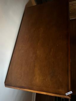 Beautiful Carved Wood Server with 2 Drawers