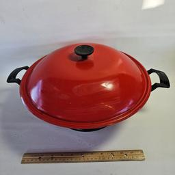 Vintage Red Wok
