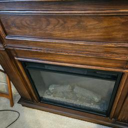 Electric Fireplace with Remote - Works