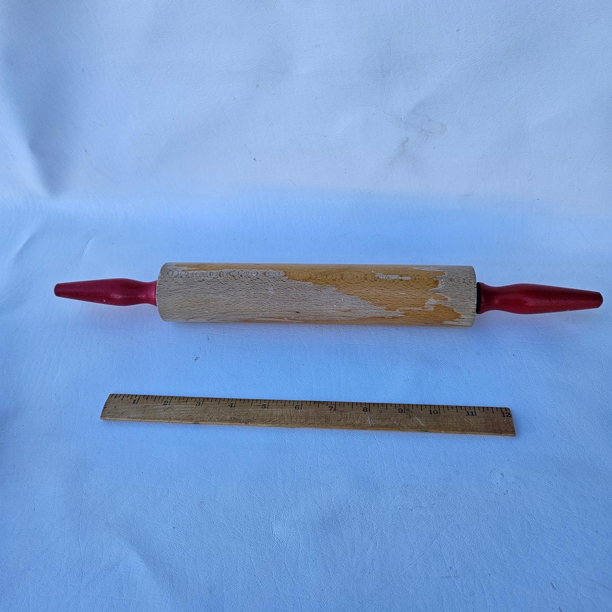 Red Handled Rolling Pin