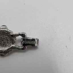 Silver Tone Sarah Coventry Bracelet with Multi-colored Stones
