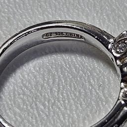 Tacori Sterling Silver CZ Ring, Size 8
