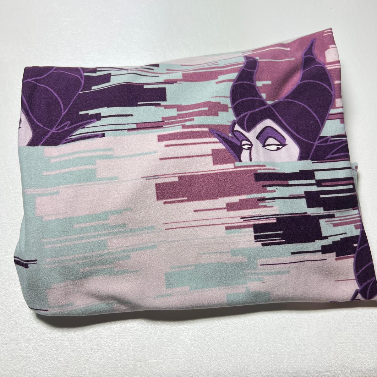 Disney's Malificent Pattern LulaRoe Leggings Size Tall & Curvy TC2 (18+)