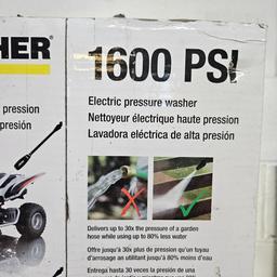 Karcher 1600 PSI Electric Pressure Washer with Right Angle Spray Wand - New in Box