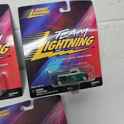 Lot of 3 Johnny Lightning “The Three Stooges” Cars, in Original Packs