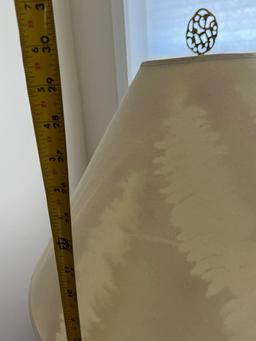 Tall Gold Lamp with Shade