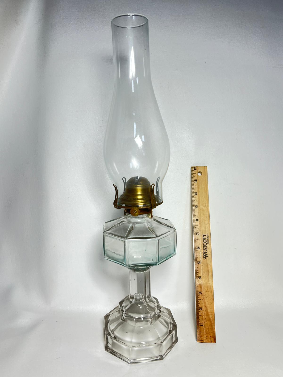 Vintage Glass Oil Lamp