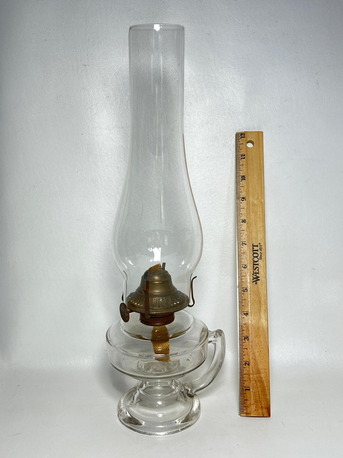 Vintage Glass Oil Lamp