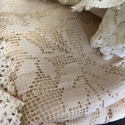 Large Lot of Doilies & Tablecloths