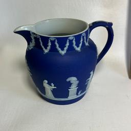 Wedgwood Pottery Cobalt Pitcher Made in England