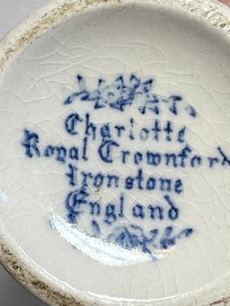 Vintage Charlotte Royal Crownford Ironstone England Bud Vase