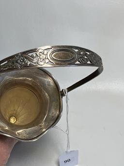 Tall Sterling Silver Basket with Weighted Base