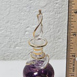 Egyptian Hand Blown Glass Perfume Bottle