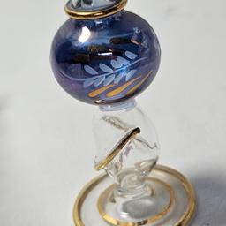 Egyptian Hand Blown Glass Perfume Bottle