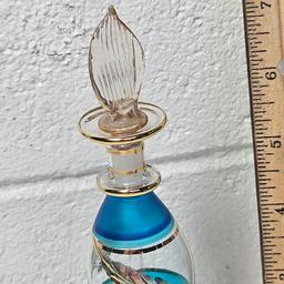 Egyptian Hand Blown Glass Perfume Bottle