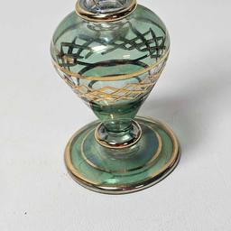 Egyptian Hand Blown Glass Perfume Bottle