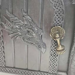 Small Resin Carved Dragon Cabinet