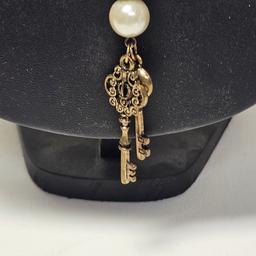 Renaissance Style Handmade Necklace “Behind The Pearl Door”