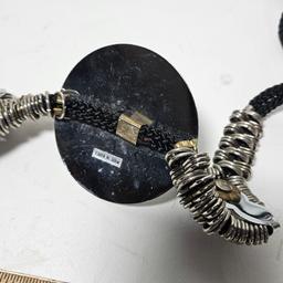 Vintage Artisan Art Metal Cinch Waist Belt