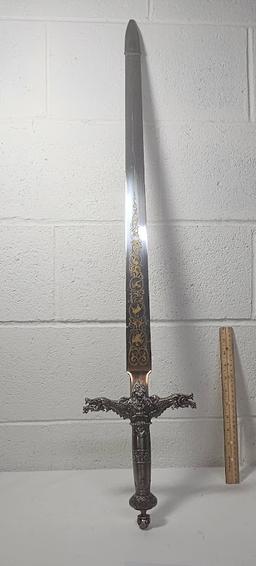 Decorative Metal and Stainless Steel Sword