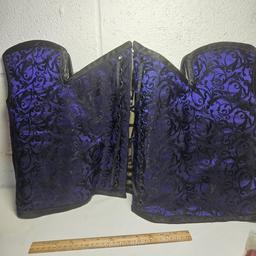 Large Size Purple and Black Corset