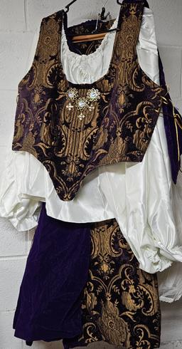 Beautiful Purple and Gold Women’s Renaissance Costume