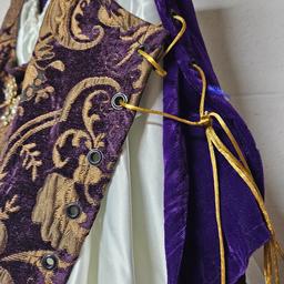 Beautiful Purple and Gold Women’s Renaissance Costume
